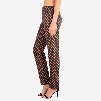 Women Printed Relaxed-Fit Lower - Black