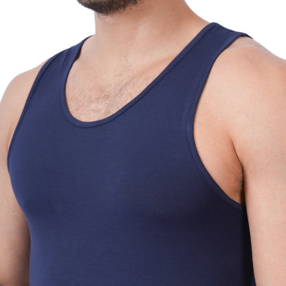 Bamboo Vest for Men - Navy (Pack of 1)