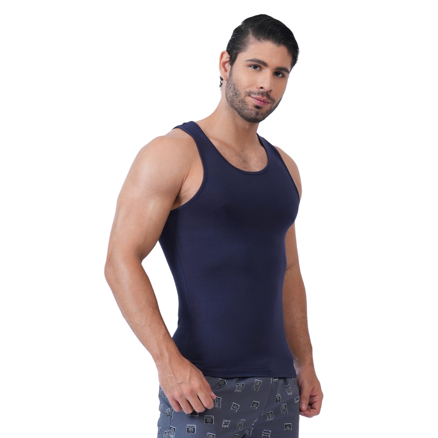 Bamboo Vest for Men - Navy (Pack of 1)