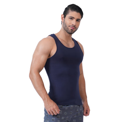 Bamboo Vest for Men - Navy (Pack of 1)