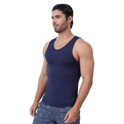 Bamboo Vest for Men - Navy (Pack of 1)