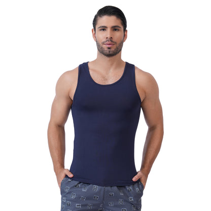 Bamboo Vest for Men - Navy (Pack of 1)