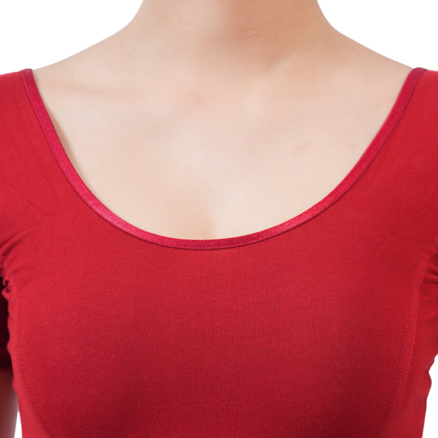 Vami Women's Cotton Stretchable Readymade Blouses - Mauve