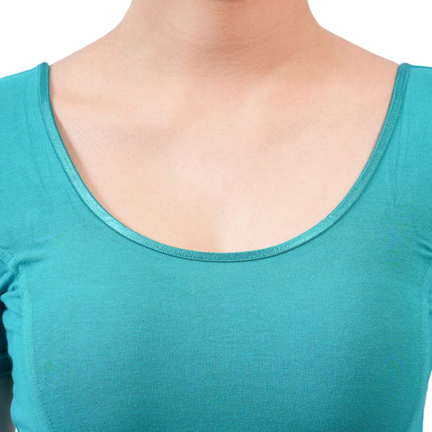 Vami Women's Cotton Stretchable Readymade Blouses - Water Green
