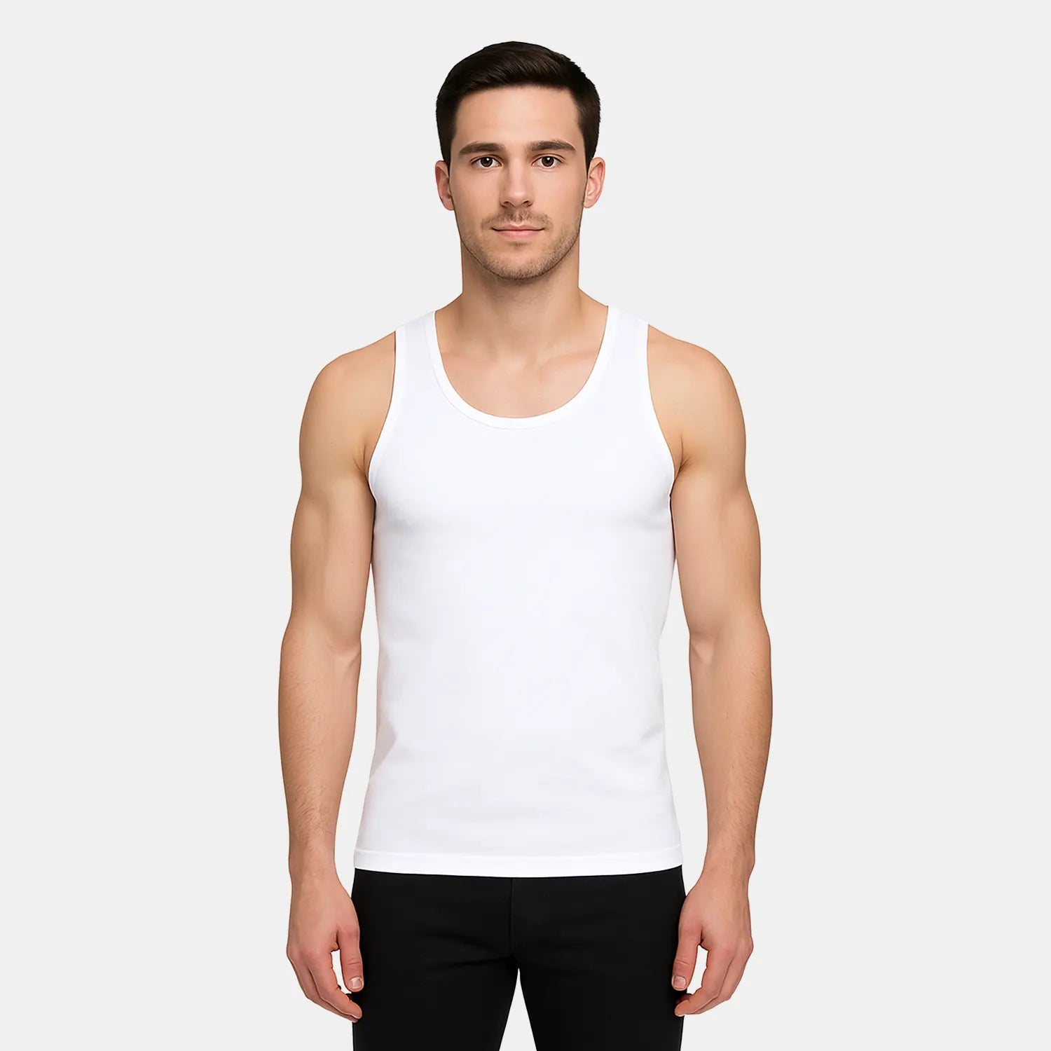 Men's Cotton White Ultra Soft Undershirt Vest- Pack Of – BONJOUR