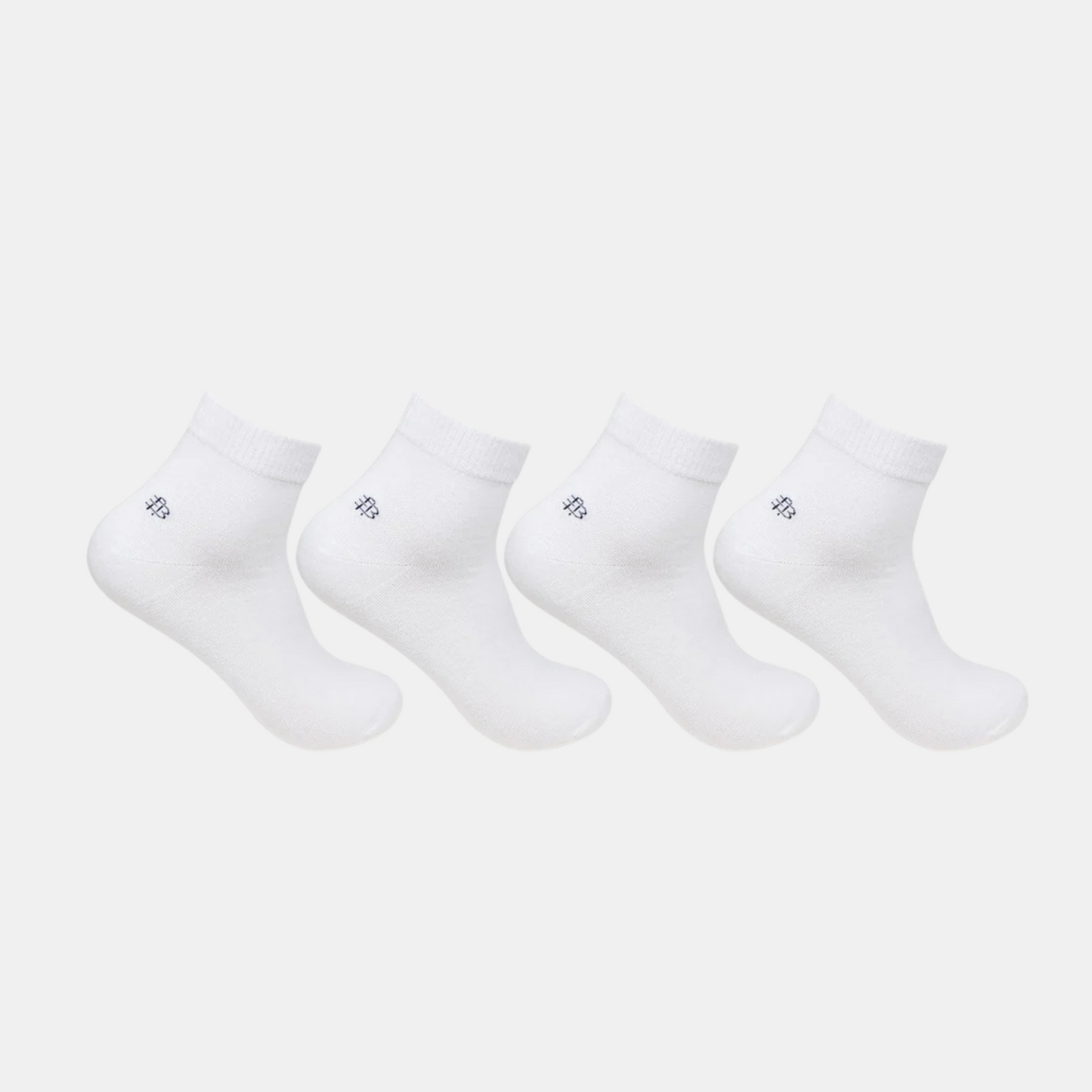 Men Club Class White Socks - Pack Of 4