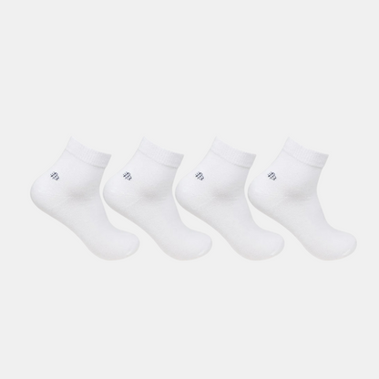 Men Club Class White Socks - Pack Of 4