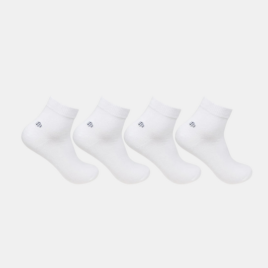 Men Club Class White Socks - Pack Of 4