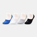 Unisex Multicolor Cotton No Show Socks -  Pack Of 4