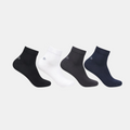 Men Club Class Multi-Pack Ankle Socks- Pack of 4