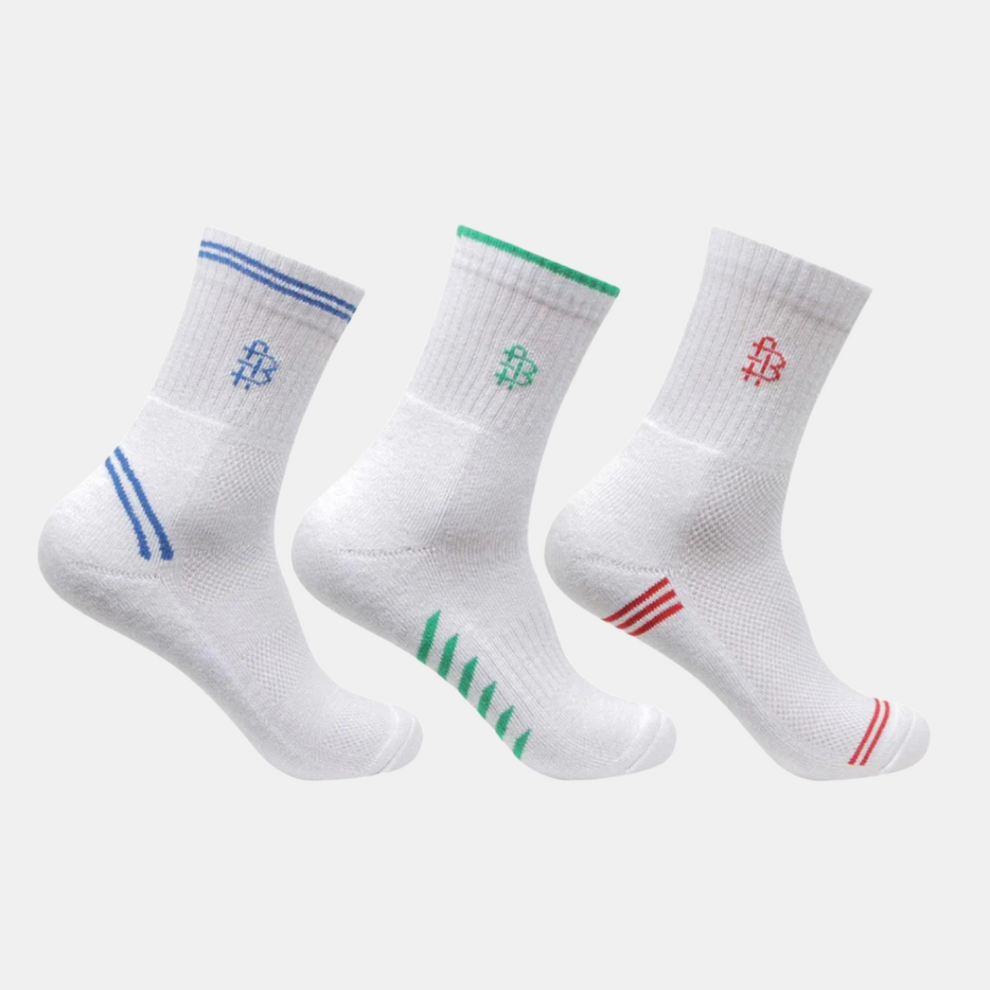 Men's Crew Length Cotton Socks- Pack Of 3