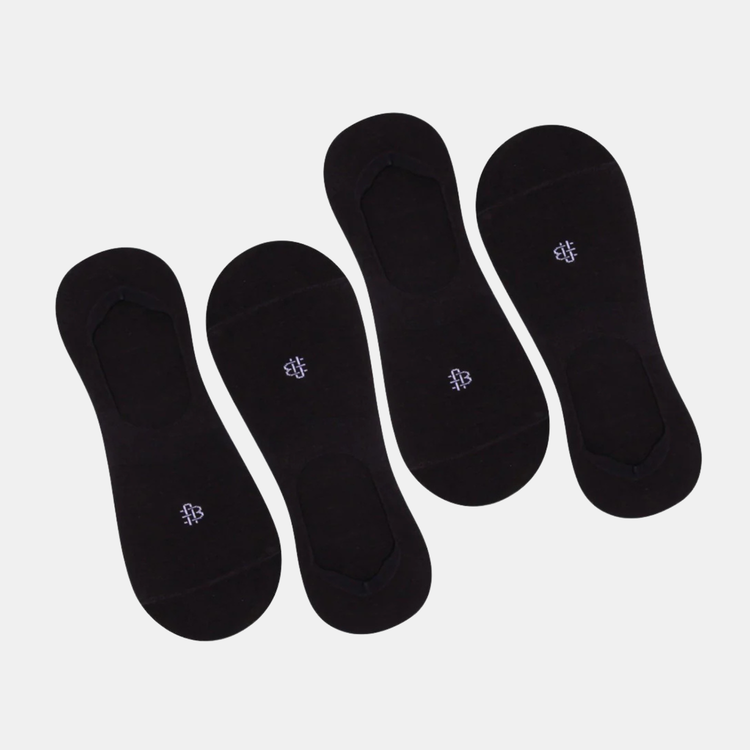 Unisex Cotton Loafer Socks In Black - Pack Of 4