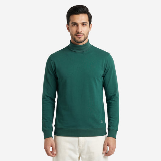 Men's Winter Turtleneck Sweatshirt | Polyester Cotton Blend | Extra Soft | Mens winter Wear|  Lightweight & Warm Full Sleeve High Neck Pullover for Men.