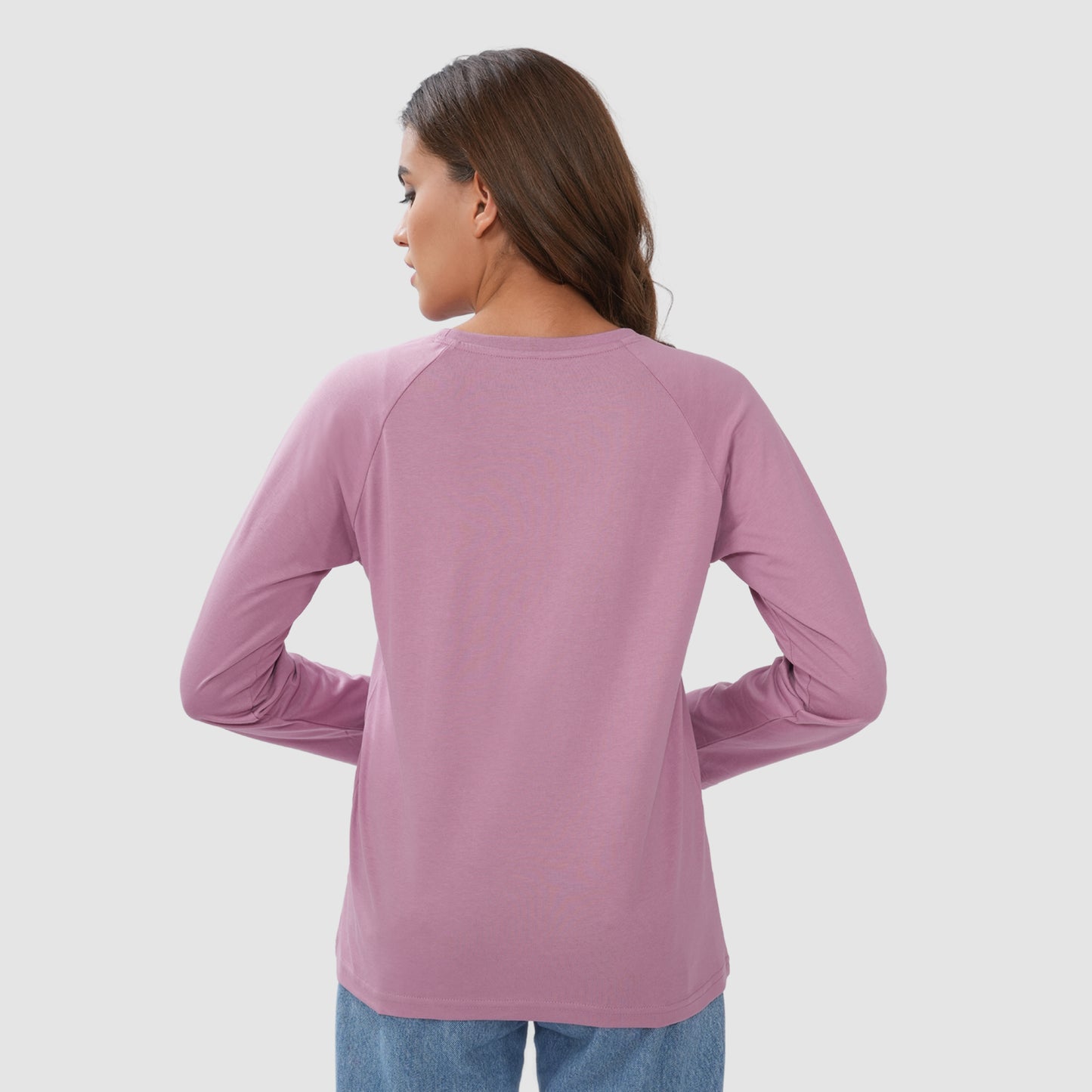 Women Round Neck Lounge Wear Printed Tee- Comfort Fit - Lilac