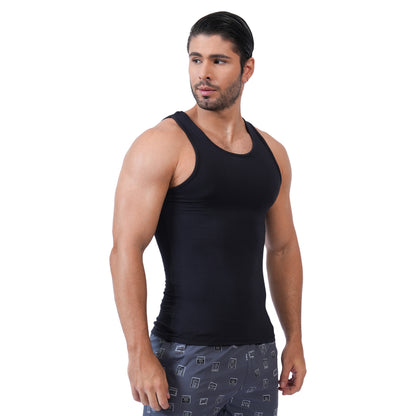 Bamboo Vest for Men - Black (Pack of 1)