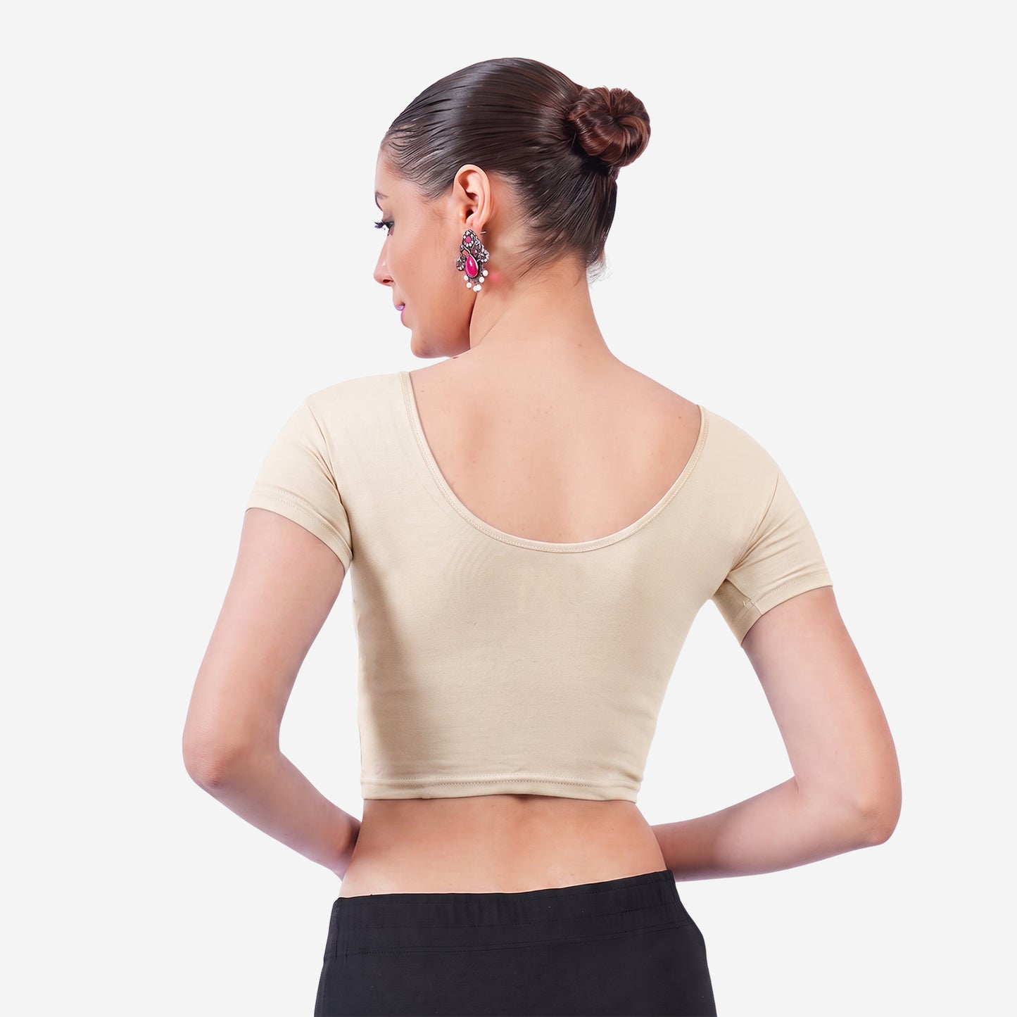 Vami Women's Cotton Stretchable Readymade Blouses - Perfect Skin