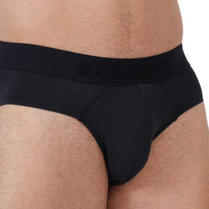 Men’s Bamboo Brief – Ultra Soft, Odour Free Black (Pack of 1)