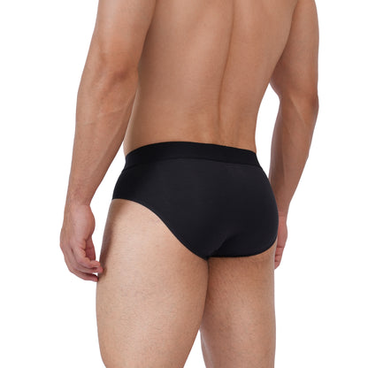 Men’s Bamboo Brief – Ultra Soft, Odour Free Black (Pack of 1)