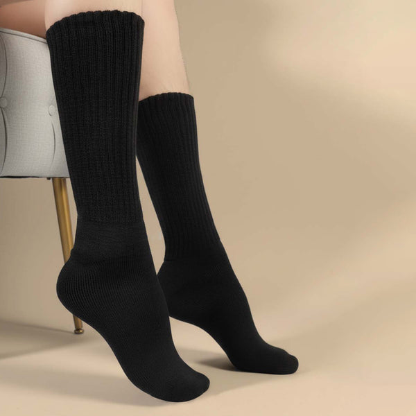 Women's Woolen Socks (Black)