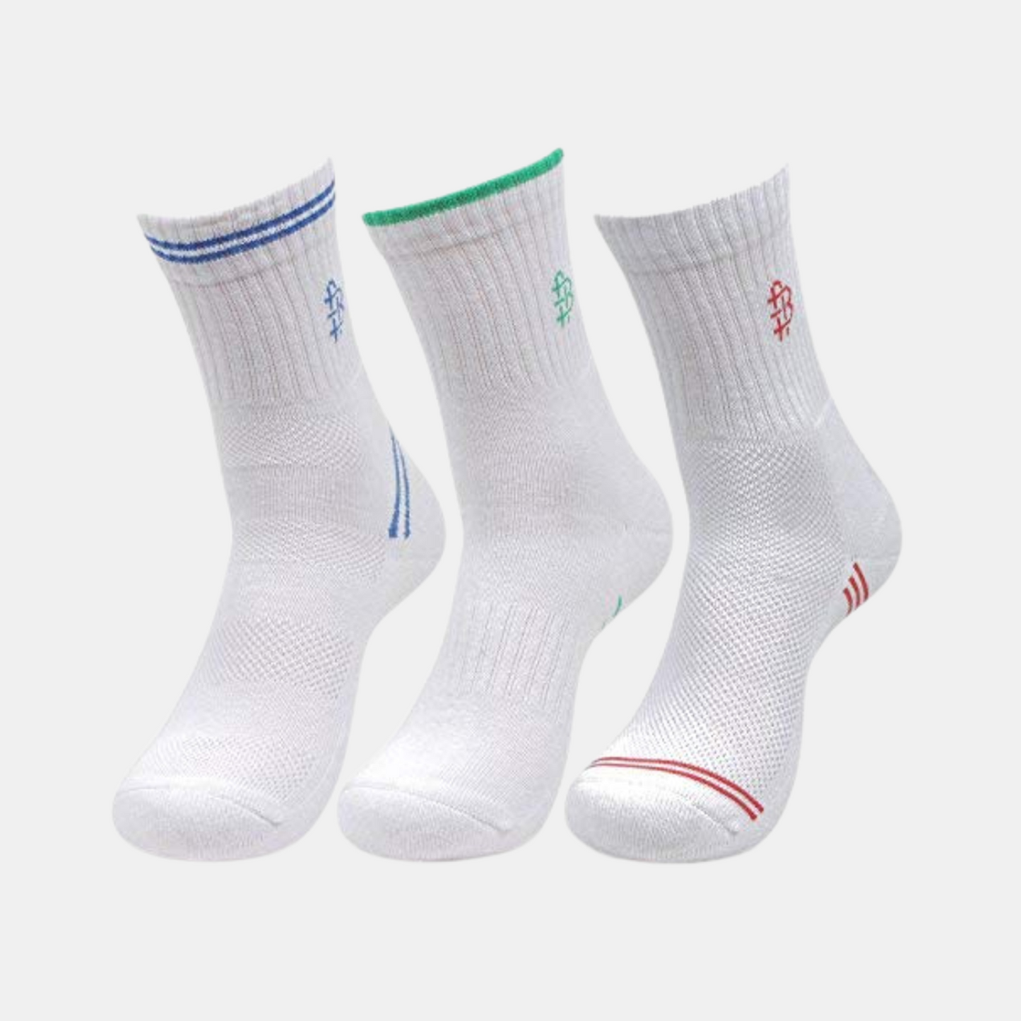 Men's Crew Length Cotton Socks- Pack Of 3