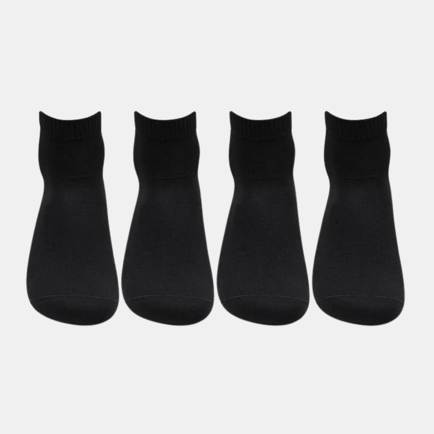 Men Club Class Black Ankle Socks - Pack of 4
