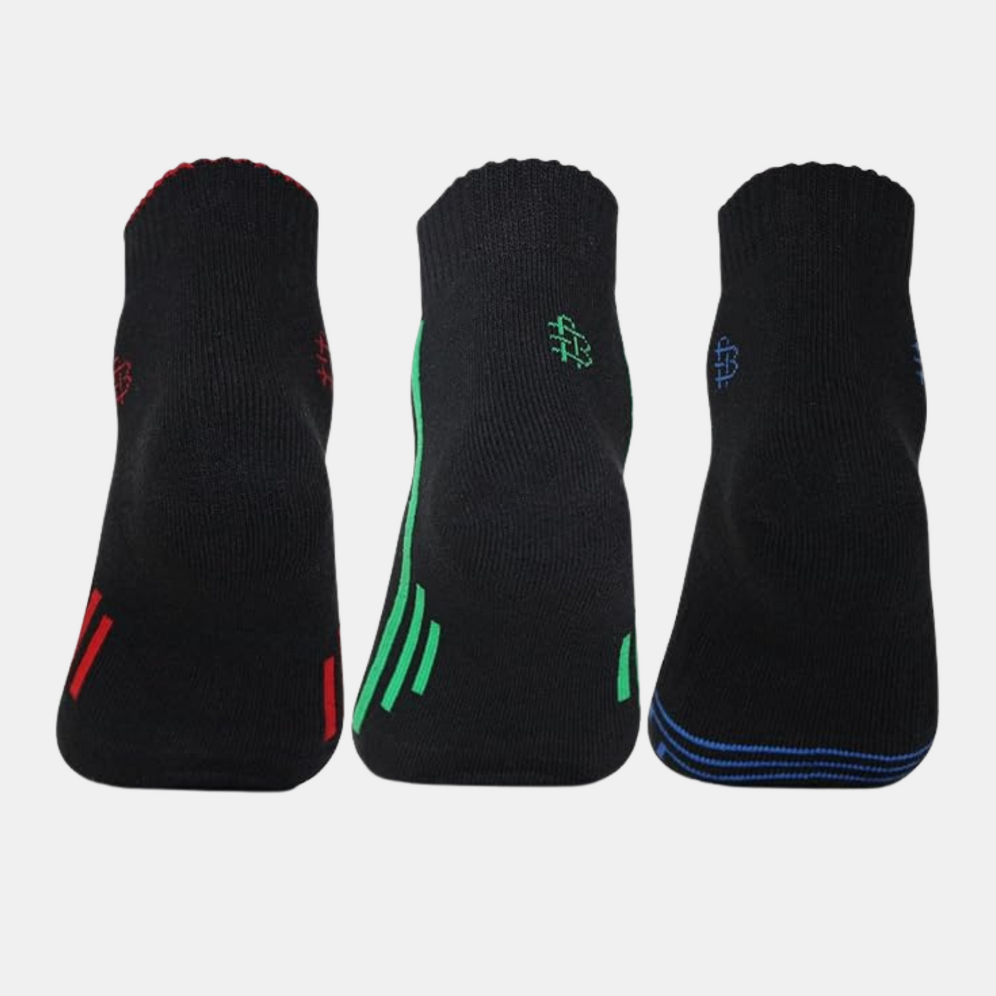 Men Cushioned Black Ankle Sports Socks- Pack of 3