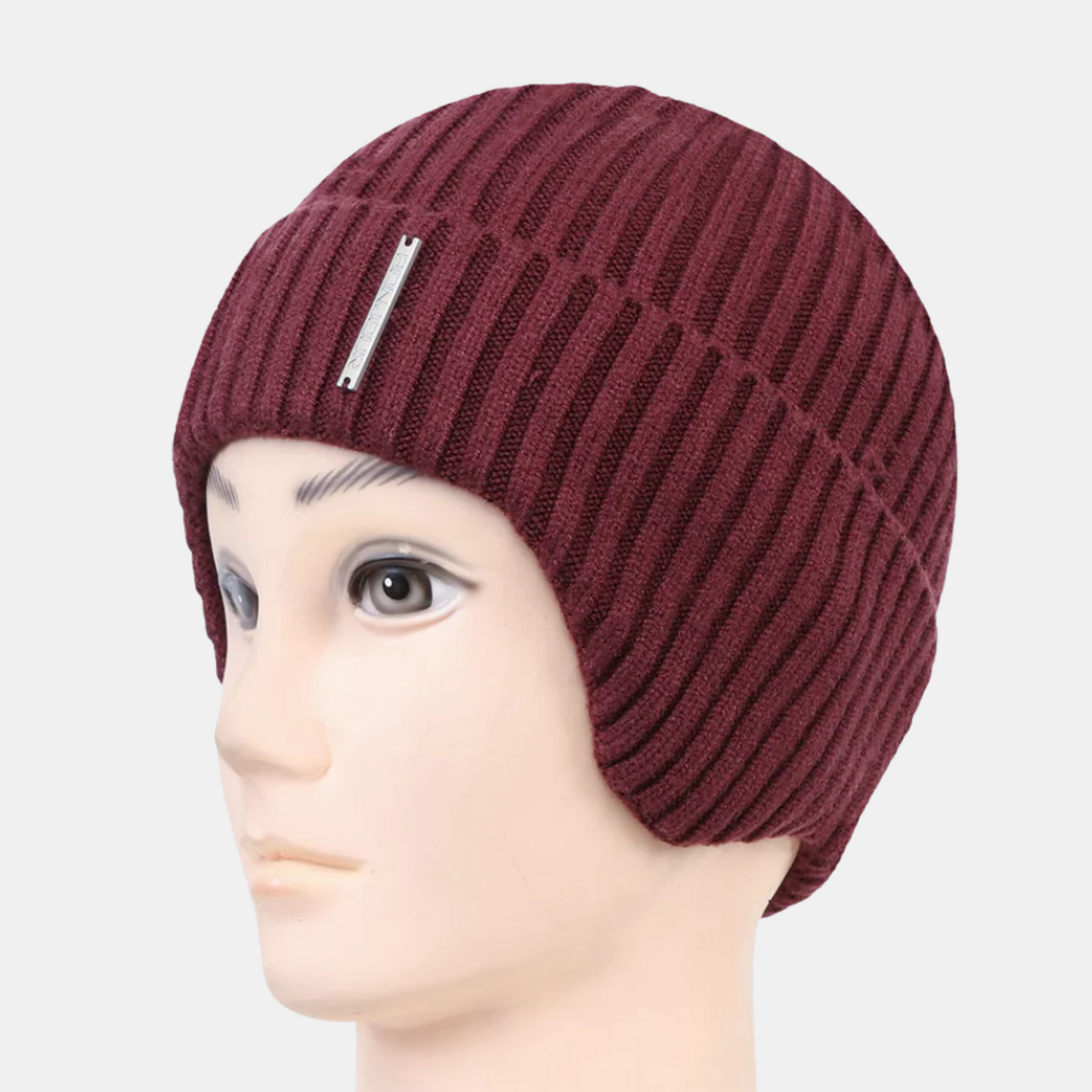 Unisex Ears Protection Woolen Beanie Cap