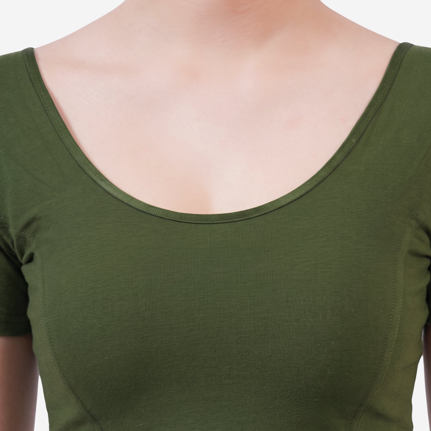 Vami Women's Cotton Stretchable Readymade Blouses - Perry Green