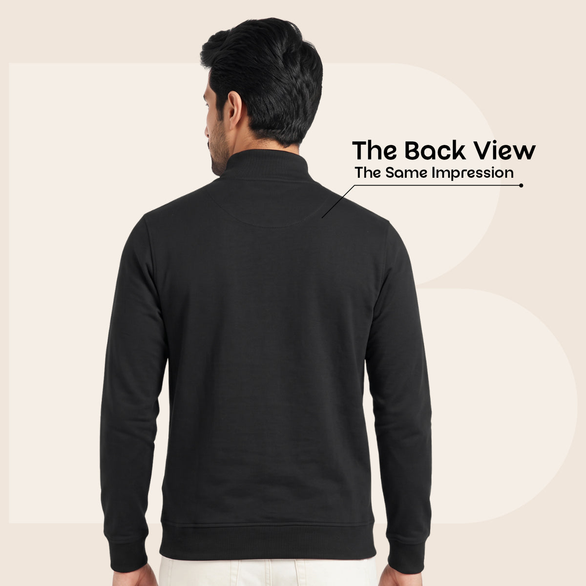 Men's Winter Turtleneck Sweatshirt | Polyester Cotton Blend | Extra Soft | Mens winter Wear|  Lightweight & Warm Full Sleeve High Neck Pullover for Men.