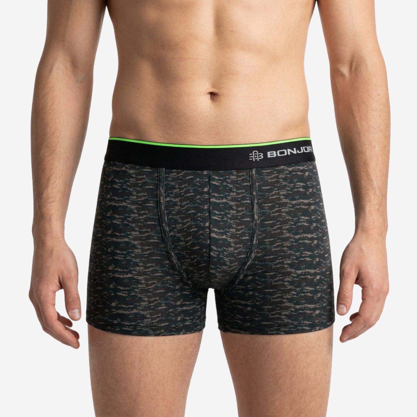 Men's Multicolor Supersoft Printed Modal Cotton Trunks - Single Pack | Dark Green