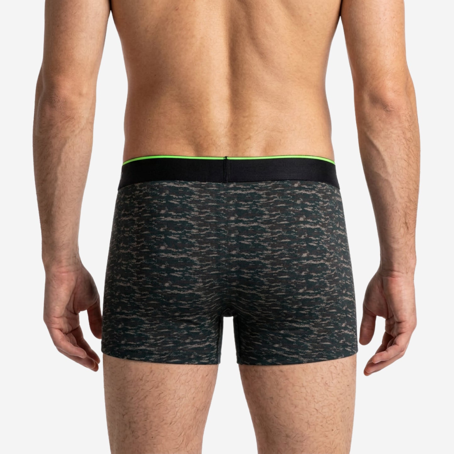 Men's Multicolor Supersoft Printed Modal Cotton Trunks - Single Pack | Dark Green