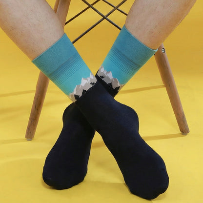 Men's Seasonal Reindeer Trio Designer Socks - Pack of 3