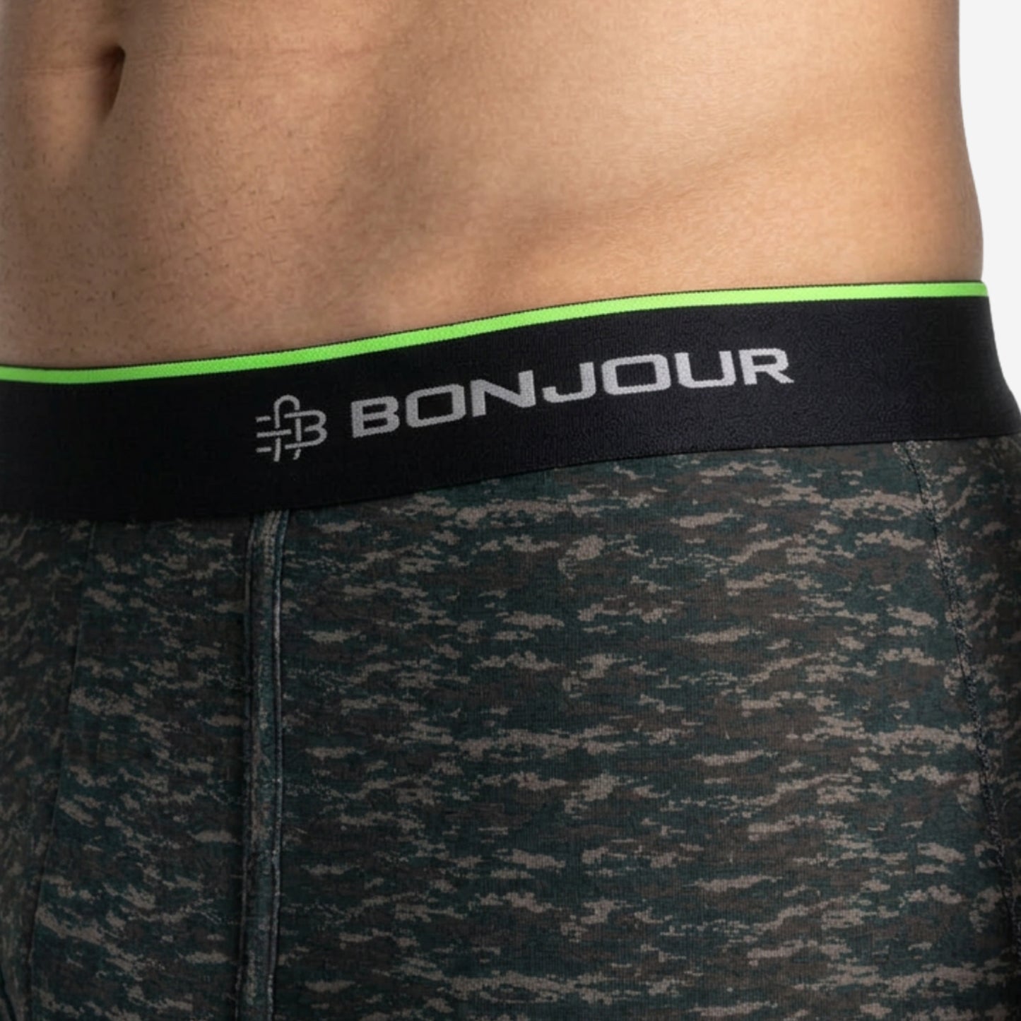 Men's Multicolor Supersoft Printed Modal Cotton Trunks - Single Pack | Dark Green