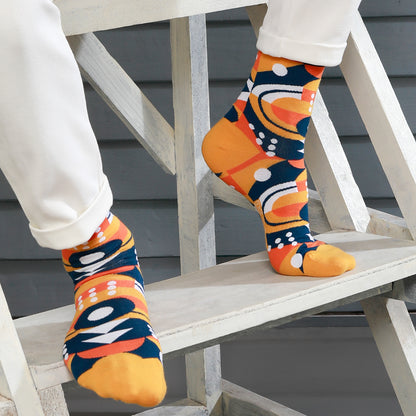 Frolic Fit Men's Bold Print Crew Socks