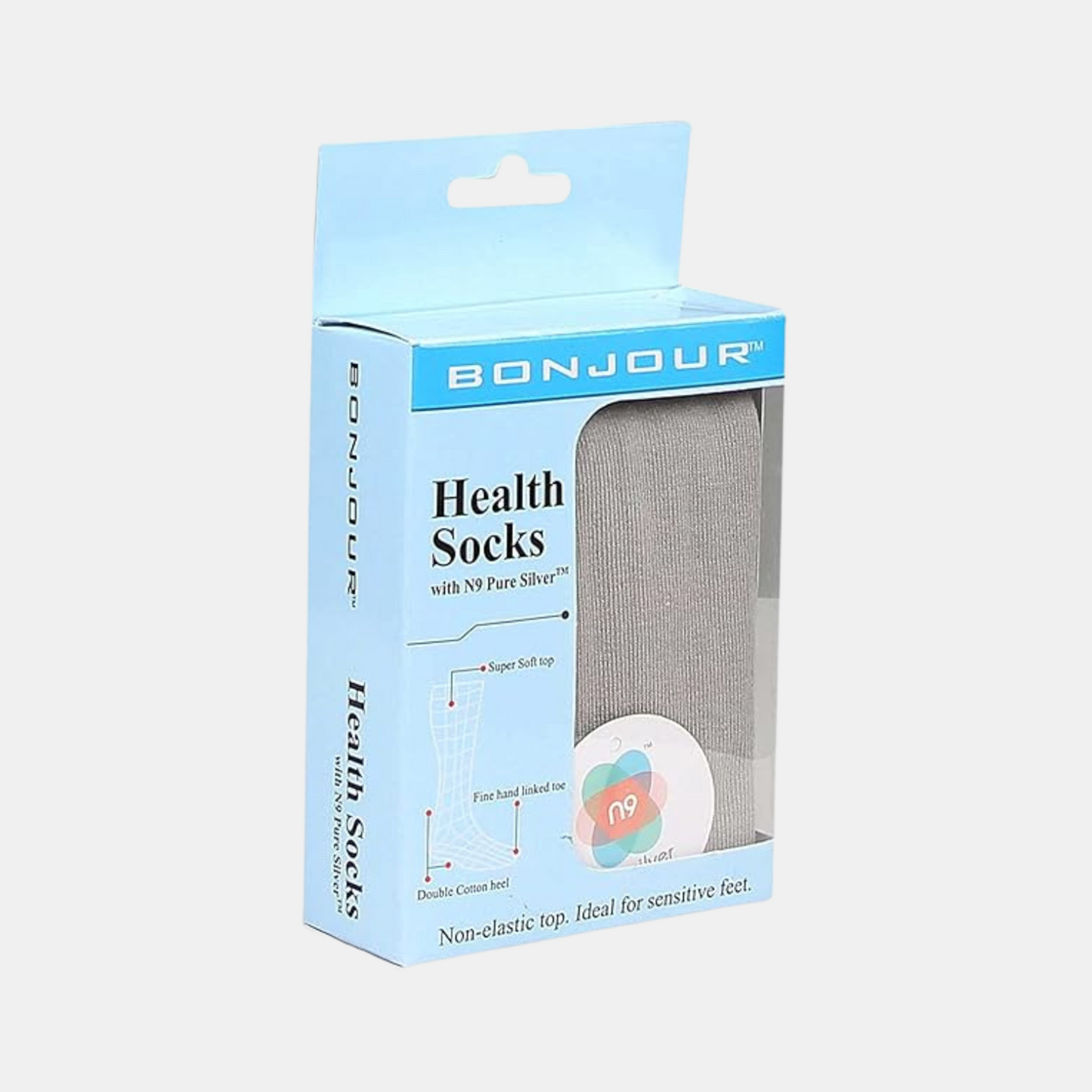 Men Health Socks (Light Grey)