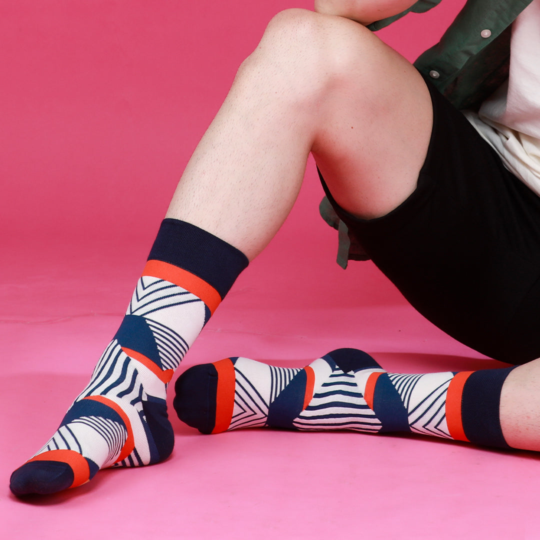 Zesty Prints Men Crew Socks
