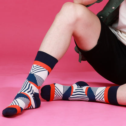 Zesty Prints Men Crew Socks
