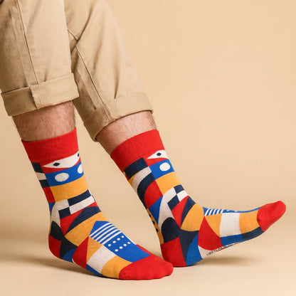 Zesty Prints Men Crew Socks