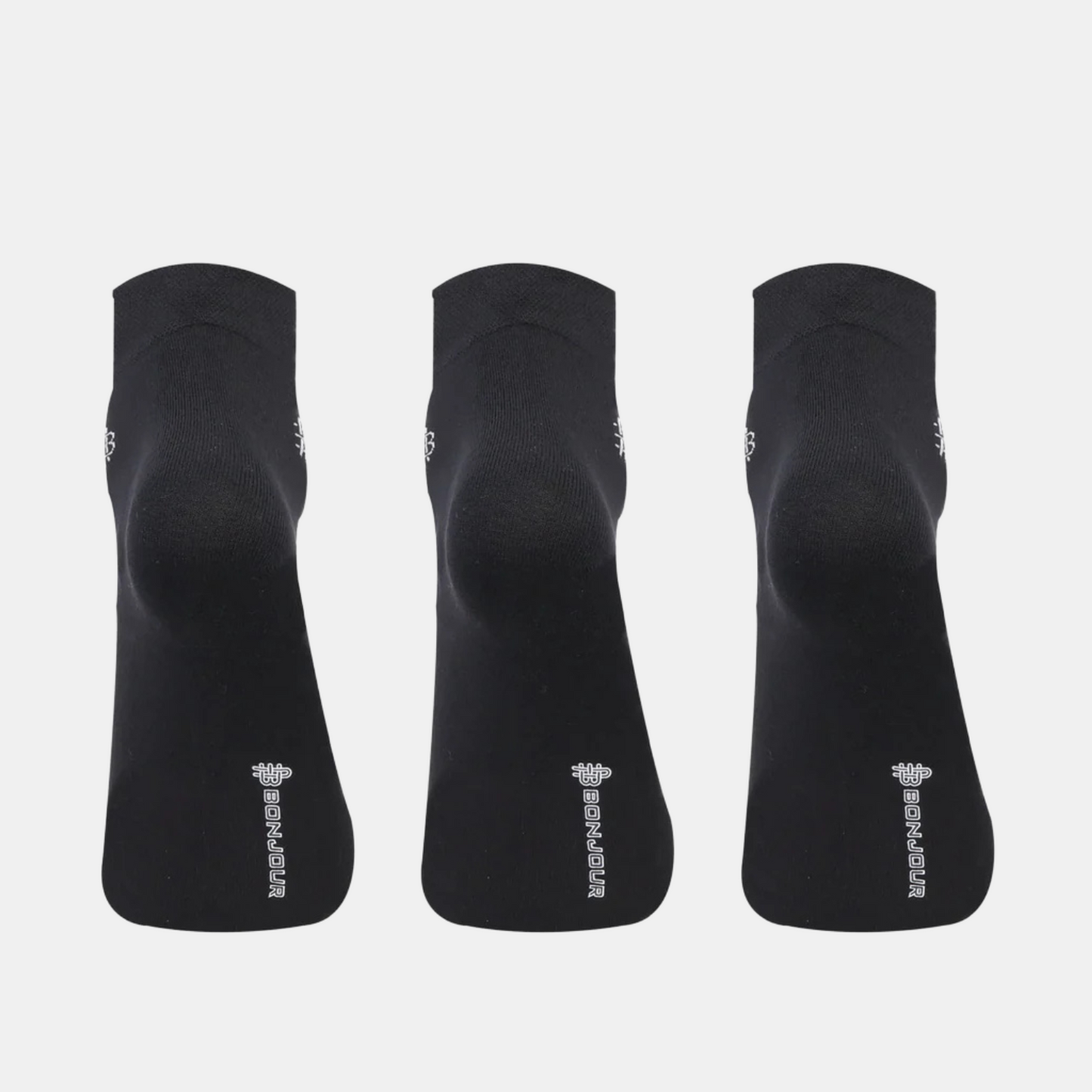 Men's Bamboo Ankle Dress Socks | Black - Pack of 3