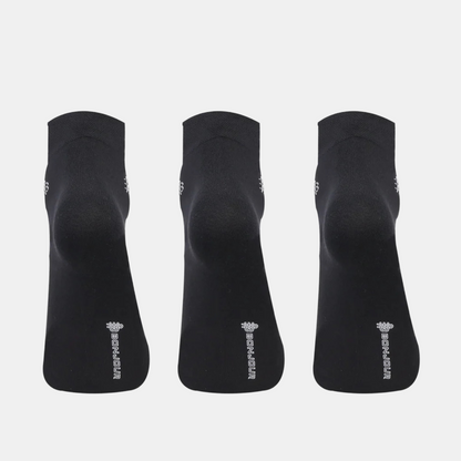 Men's Bamboo Ankle Dress Socks | Black - Pack of 3