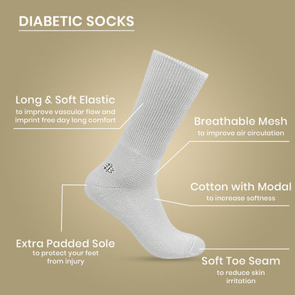 Men's Diabetic Socks (Foggy Dew)