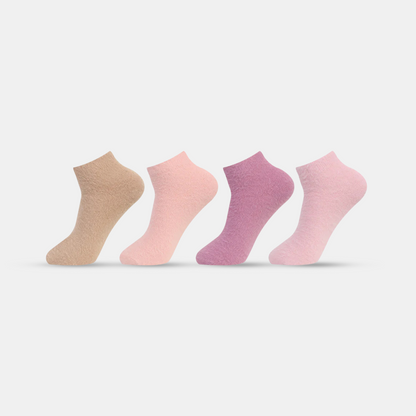 Women's Feather-Lite Fur Socks - Pack Of 4