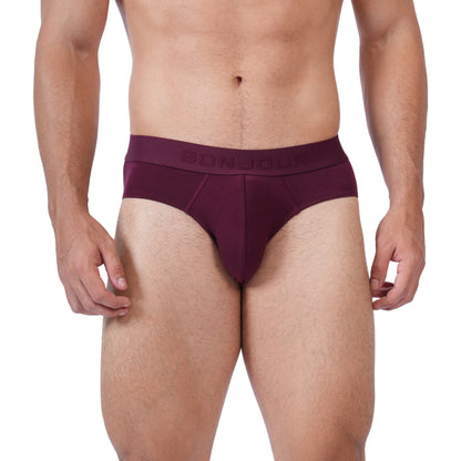 Men’s Bamboo Brief – Ultra Soft, Odour Free Midnight Plum (Pack of 1)
