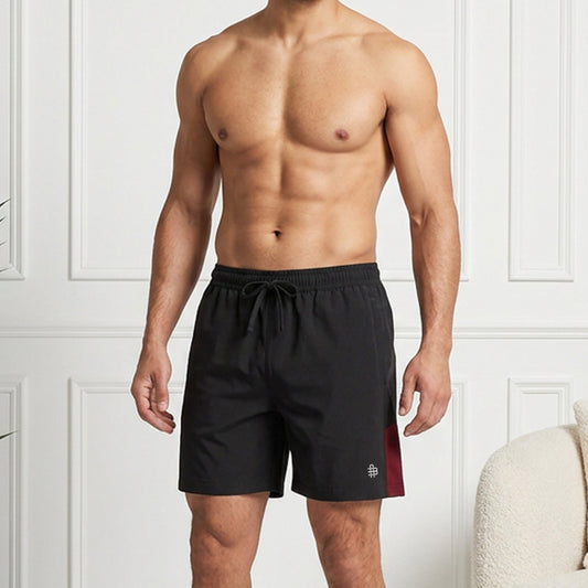 Men’s Regular Fit Activewear Sports Shorts (Black)