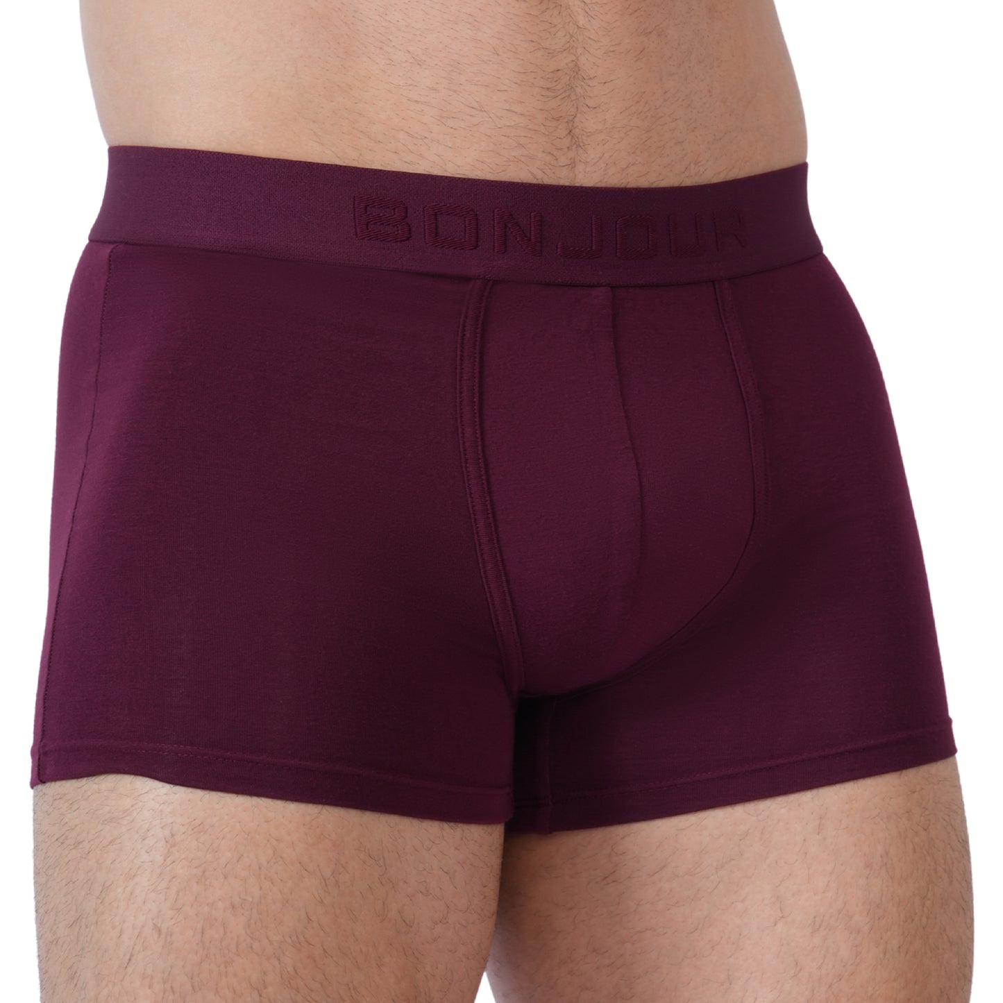 Men’s Bamboo Trunk Ultra Soft, Odour Free - Midnight Plum (Pack of 1)