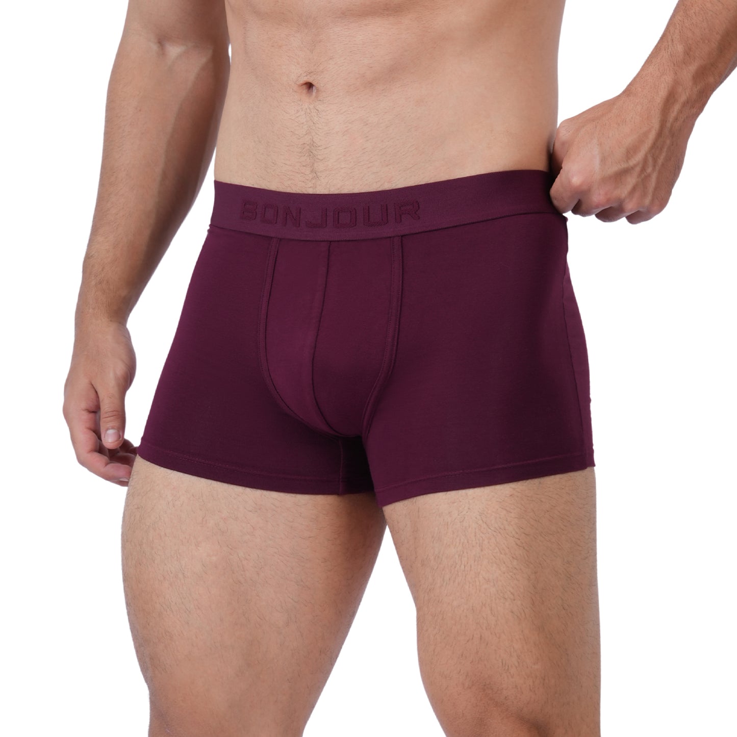 Men’s Bamboo Trunk Ultra Soft, Odour Free - Midnight Plum (Pack of 1)