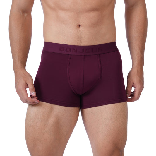 Men’s Bamboo Trunk Ultra Soft, Odour Free - Midnight Plum (Pack of 1)