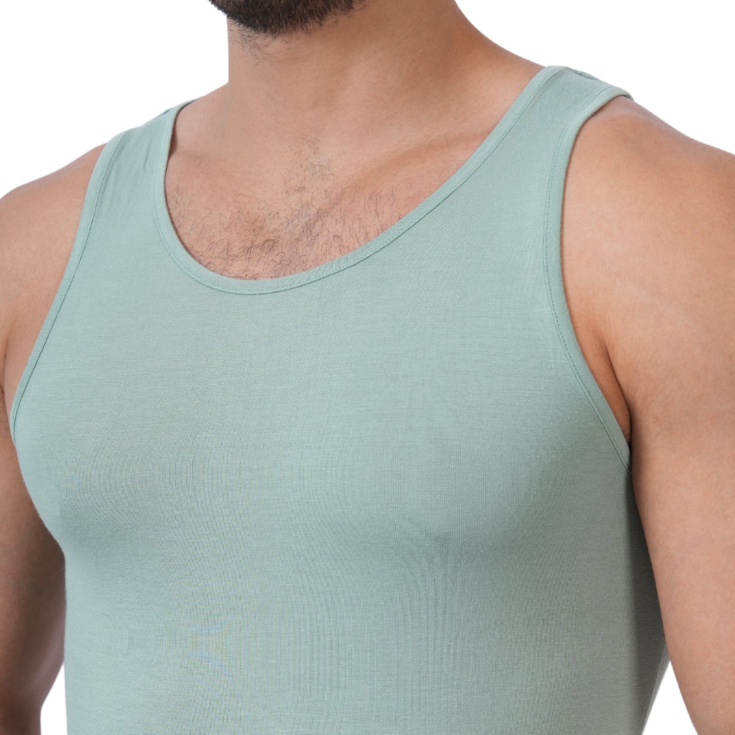 Bamboo Vest for Men - Sage Green (Pack of 1)