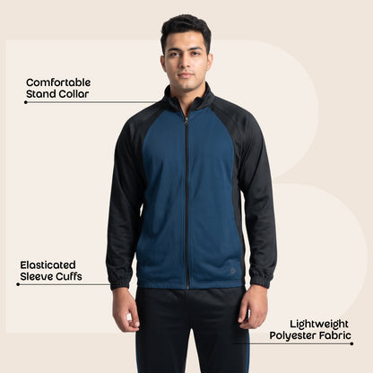 Bonjour Men's Polyester Winter Tracksuit Set Jacket