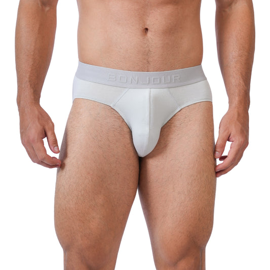 Men’s Bamboo Brief – Ultra Soft, Odour Free Grey Mist (Pack of 1)